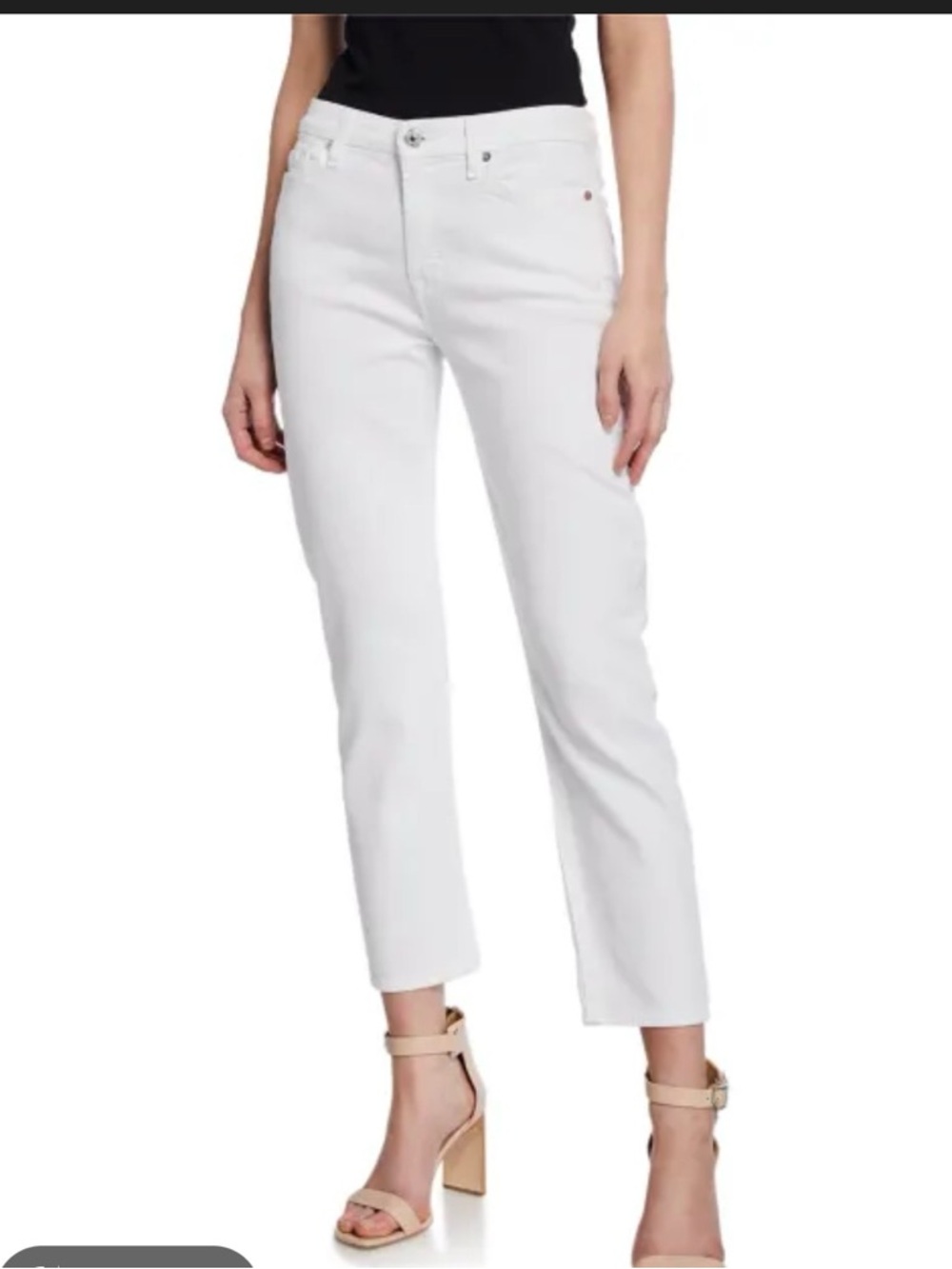 NWT 7 For All Mankind White
Jeans Size 28 Kimmie Crop Color: Clean White